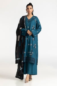 UAE-3 Piece Acrylic Embroidered Suit IUSTKSD-440