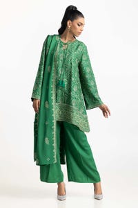 UAE -3 Piece Cotail Embroidered Suit IUSTKSD-449