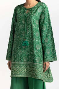 UAE -3 Piece Cotail Embroidered Suit IUSTKSD-449