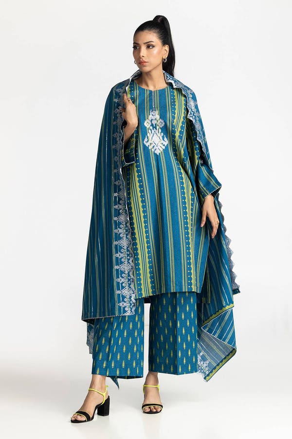 UAE-3 Piece Jacquard Embroidered Suit IUSTKSD-450