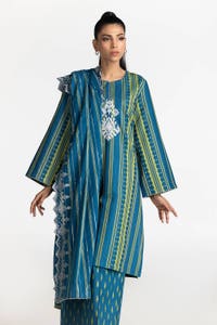 UAE-3 Piece Jacquard Embroidered Suit IUSTKSD-450