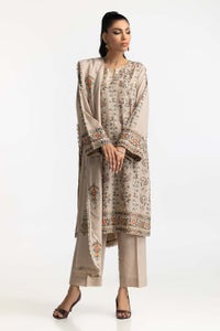 UAE -3 Piece Acrylic Embroidered Suit IUSTKSD-456