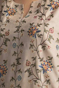 UAE -3 Piece Acrylic Embroidered Suit IUSTKSD-456
