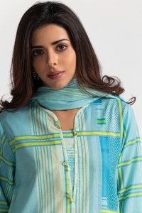 UAE -3PC Lawn Printed Suit IUSTKSD-45