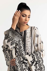 UAE-3 Piece Acrylic Embroidered Suit IUSTKSD-469