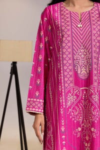 UAE-3 Piece Karandi Embroidered And Lacquer Printed Suit IUSTKSD-476