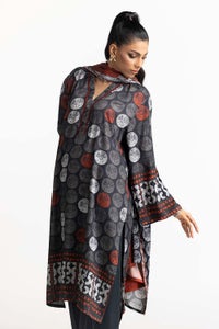 UAE -3 Piece Cotail Printed Suit IUSTKSD-490