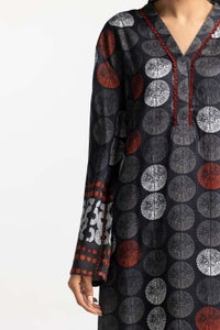UAE -3 Piece Cotail Printed Suit IUSTKSD-490