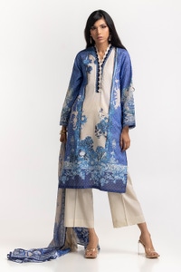 UAE-3 Piece Lawn Printed Suit IUSTKSD-59