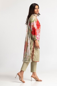 UAE-3 Piece Lawn Printed Suit IUSTKSD-64