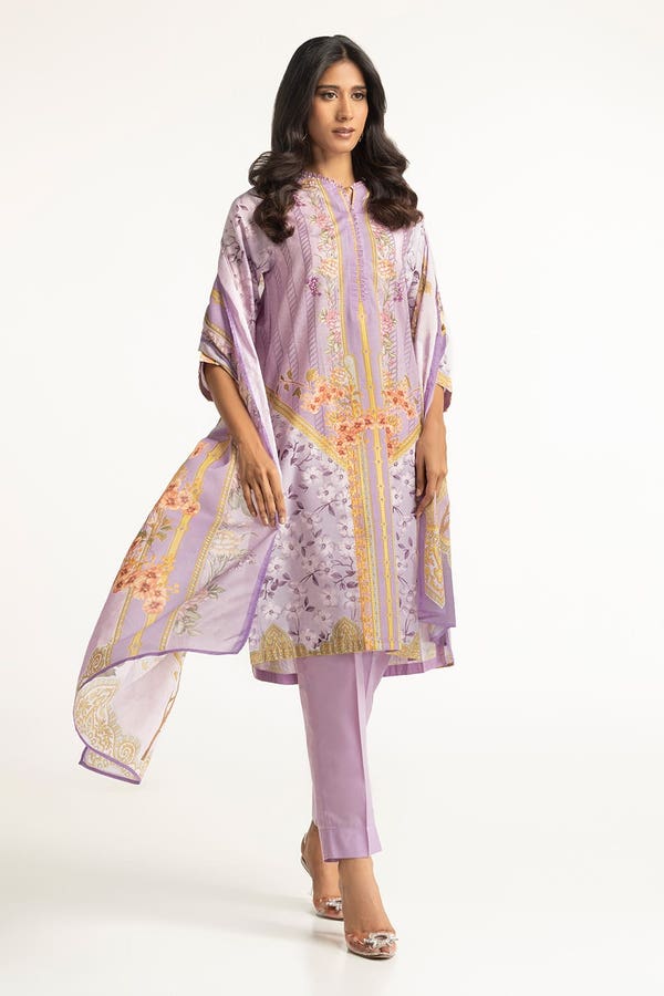 UAE -3PC Lawn Printed Suit IUSTKSD-67