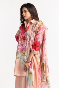 UAE-3 Piece Lawn Printed Suit IUSTKSD-73