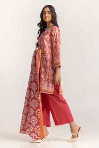 UAE -3PC Lawn Printed Suit IUSTKSD-95