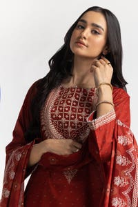 UAE -3PC Lawn Embroiderd Suit IUSTKSD-99