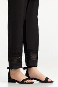 UAE-Black Lawn Embellished Trouser IUSTTR-42009