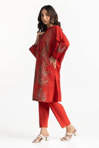 UAE -Jacquard Embellished Shirt And Dyed Trouser IUSTTS-137