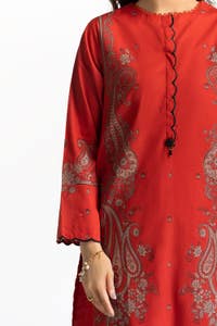 UAE -Jacquard Embellished Shirt And Dyed Trouser IUSTTS-137