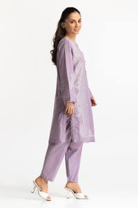 UAE -Jacquard Embellished Shirt And Dyed Shalwar IUSTTS-139