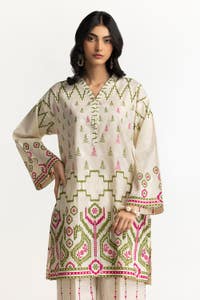 UAE -Jacquard Shirt And Printed Trouser IUSTTS-224