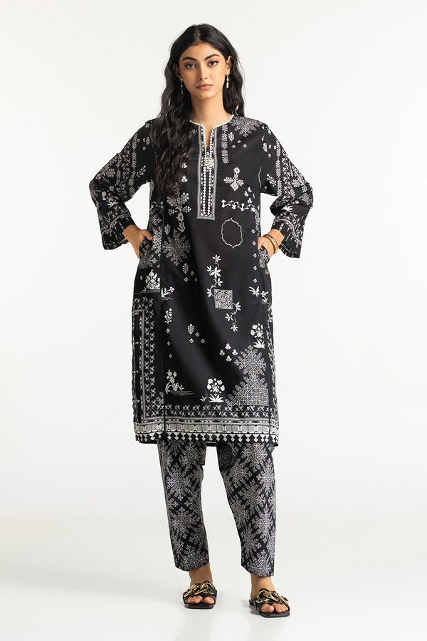 UAE-Lawn Printed Shirt And Shalwar IUSTTS-254