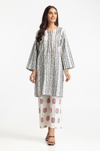 UAE -Jacquard Embellished Shirt And Printed Lawn Trouser IUSTTS-278