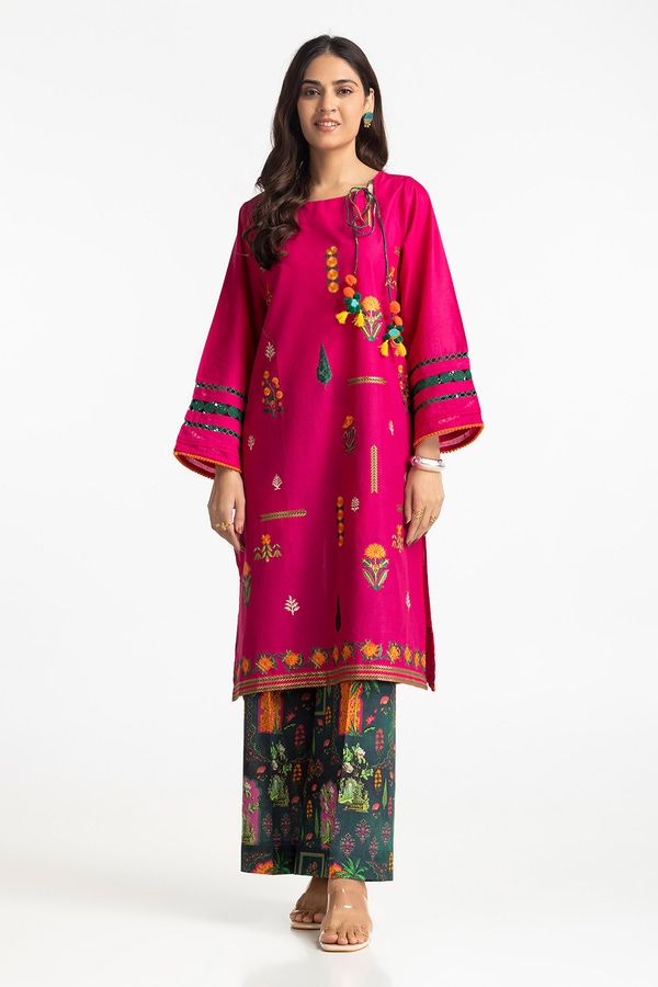 UAE-Lawn Embroidered Shirt With Printed Trouser IUSTTS-287