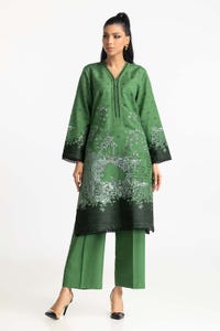 UAE -Khaddar Jacquard Shirt And Dyed Khaddar Trouser IUSTTS-298
