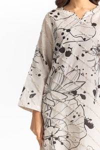 UAE -Jacquard Lacquer Printed Shirt And Lawn Printed Trouser IUSTTS-304