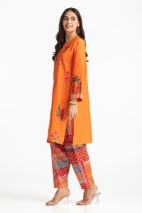 UAE -Lawn Printed With Embroidered Shirt And Printed Shalwar IUSTTS-306