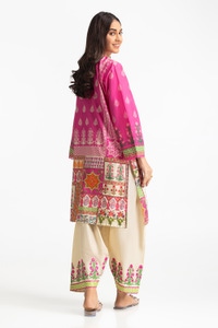 UAE -Lawn Printed Shirt And Embroidered Shalwar IUSTTS-311