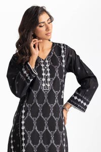 UAE-Lawn Embroidered Shirt And Dyed Trouser IUSTTS-420