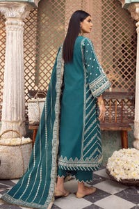 UAE -3PC Jacquard Unstitched Suit with Jacquard Dupatta JD-32027