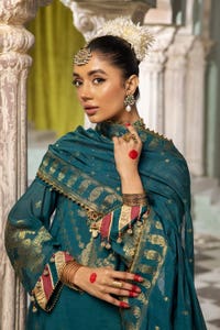UAE -3PC Jacquard Unstitched Suit with Jacquard Dupatta JD-32032