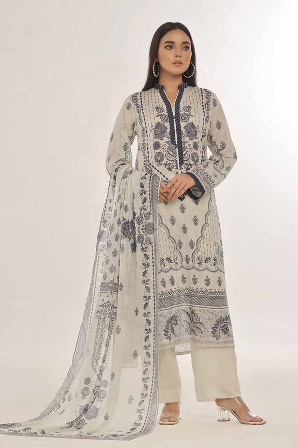 UAE -3 Piece Unstitched Printed Lawn Suit CLP-42088