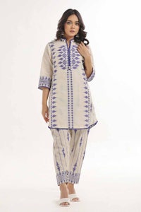 UAE -2PC Unstitched Printed Jacquard Suit JT-42009