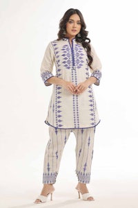 UAE -2PC Unstitched Printed Jacquard Suit JT-42009