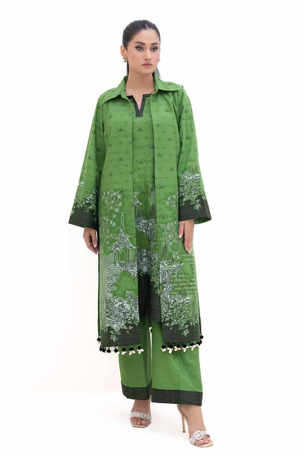 UAE -2 Piece Unstitched Khaddar Jacquard Suit JT-42020