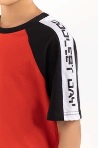 UAE -Junior Boy Poppy Red T-Shirt 231-313-035