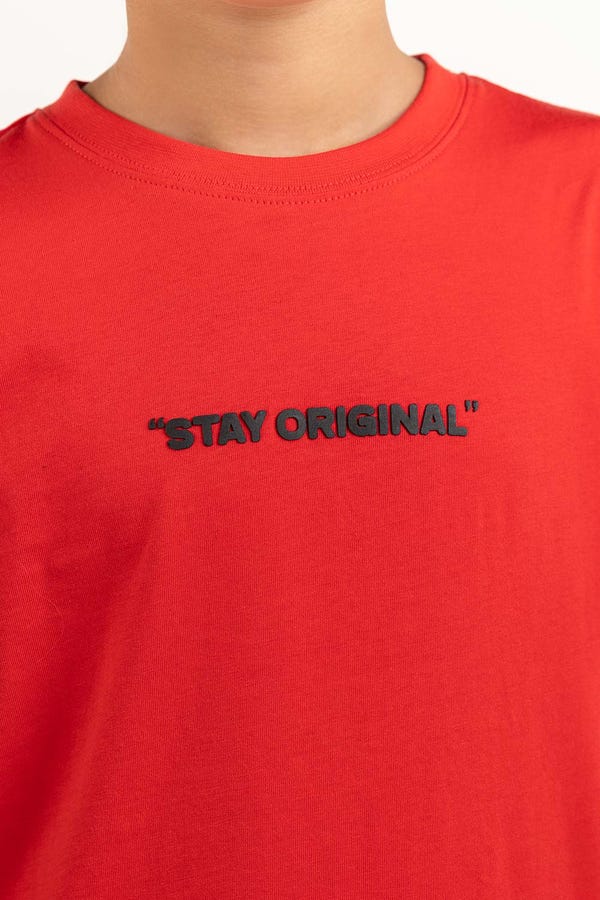 UAE -Junior Boy Red T-Shirt 231-313-010