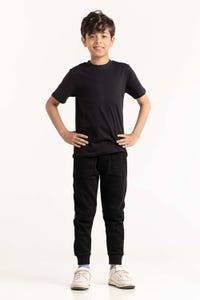 UAE -Junior Boys Black T-Shirt 231-313-001 A