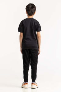 UAE -Junior Boys Black T-Shirt 231-313-001 A