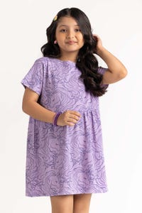 UAE -Junior Girl Lavender T-Shirt 231-616-005 B