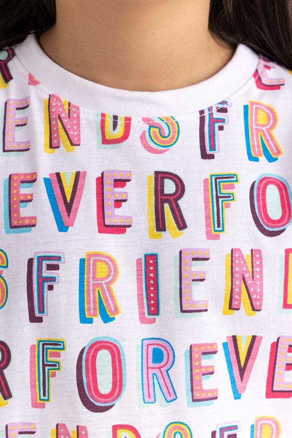 UAE -Junior Girl White T-Shirt 231-613-022