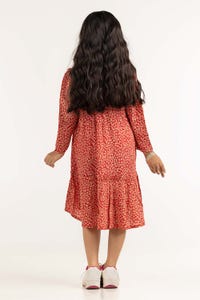UAE -Junior Girl Orange Dress 231-414-221