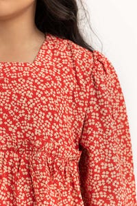 UAE -Junior Girl Orange Dress 231-414-221