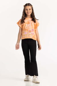 UAE -Junior Girls Orange T-Shirt 231-413-026