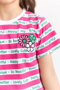 UAE -Junior Girls Pink T-Shirt 231-413-025