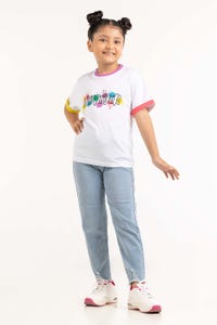 UAE -Junior Girl White T-Shirt 231-413-021