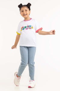UAE -Junior Girl White T-Shirt 231-413-021