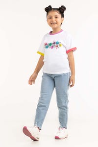UAE -Junior Girl White T-Shirt 231-413-021